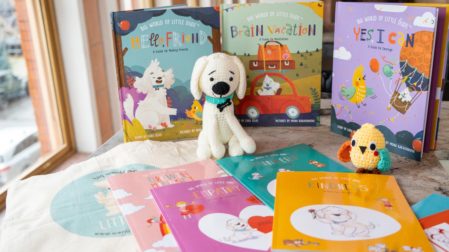 humanKIND Classroom Kit — nine books, Little Dude and Bird plush characters