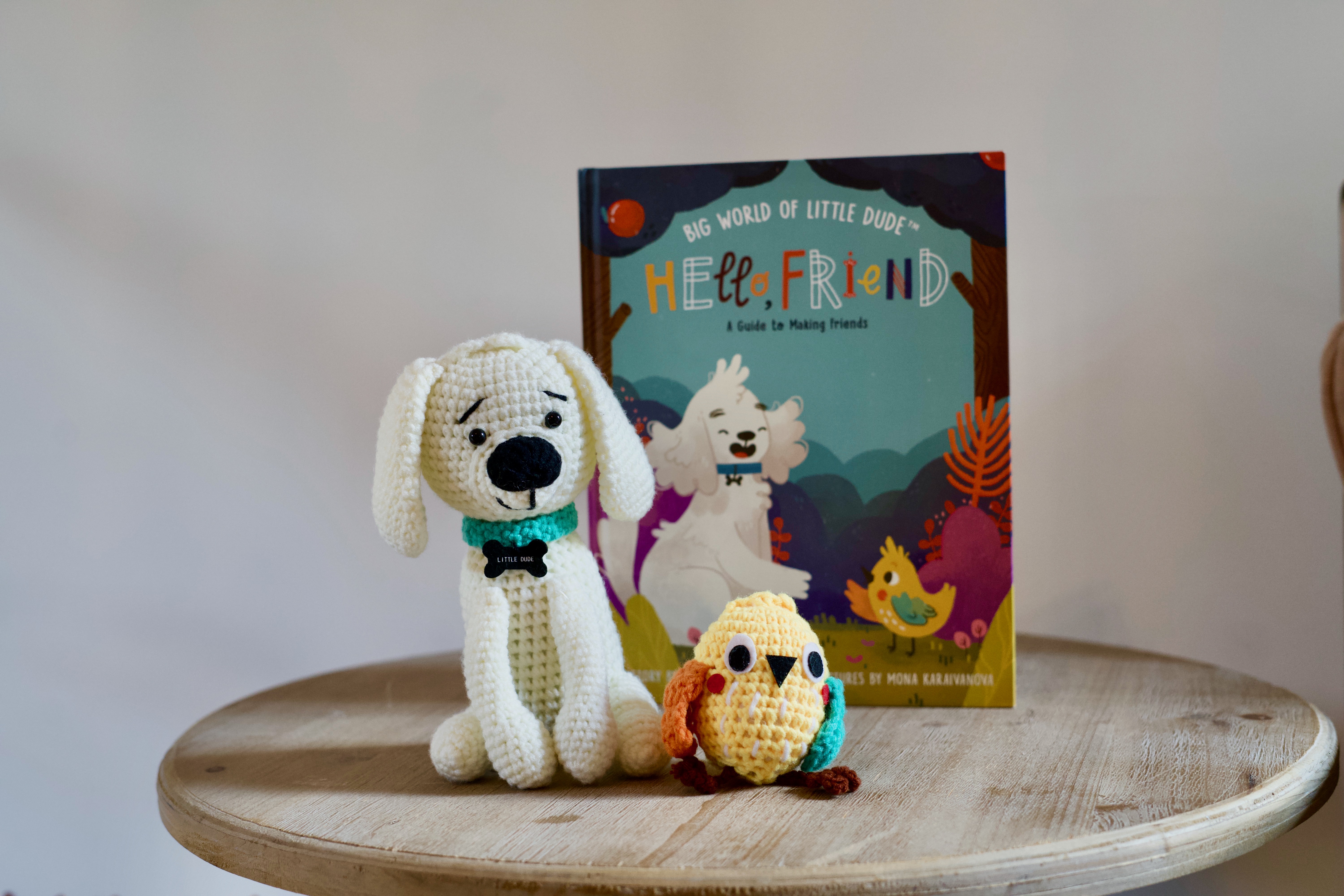 Little Dude and Bird plush toys